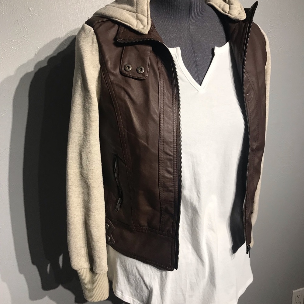 AMBIANCE Faux leather Jacket sz M